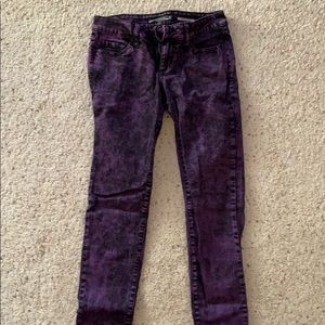 Purple Acid Wash Jeans